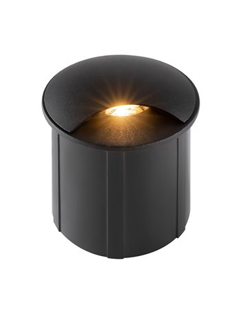 Biscotti faretto da incasso - garden Alluminio nero IP 65