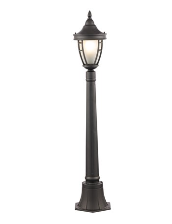 Rivoli paletto E27 garden alluminio nero IP 44