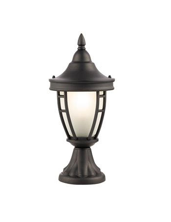 Rivoli paletto E27 garden alluminio nero IP 44