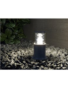 Bronx paletto E27 garden alluminio nero IP 54