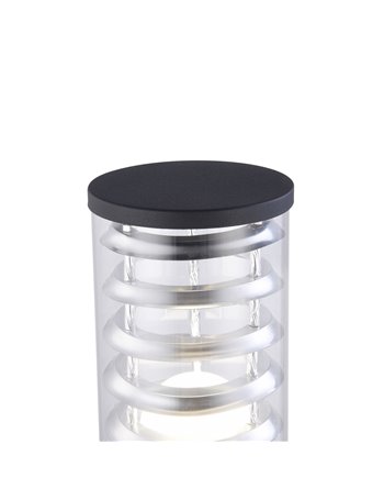 Bronx paletto E27 garden alluminio nero IP 54