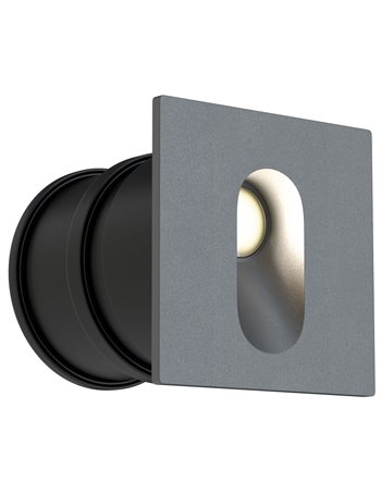 Via Urbana illuminazione da incasso esterna - garden alluminio grigio IP 44