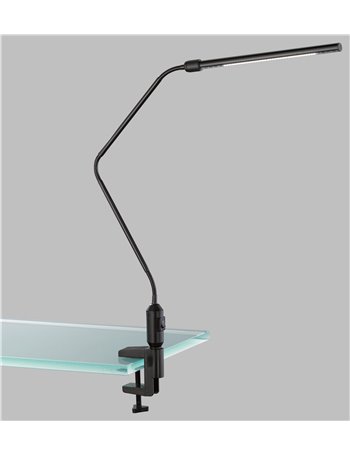 Vario lampada tavolo Led base pinza nero  h65 Moderno LED