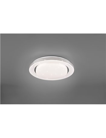 Atria plafoniera led con telecomando multifunzione con diffusore effetto cielo stellato d.38cm Moderno LED