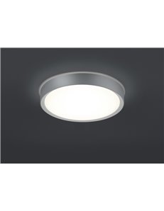 Clarimo plafoniera led bagno con bordo alluminio d.33 Moderno LED