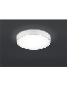 Clarimo plafoniera led bagno con bordo bianco d.33 Moderno LED