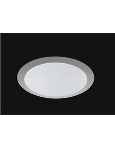 Gonzalo plafoniera led bordo alluminio diffusore plastica  Cm 35 Moderno LED