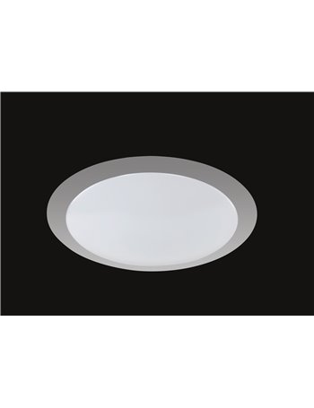 Gonzalo plafoniera led bordo alluminio diffusore plastica  Cm 35 Moderno LED