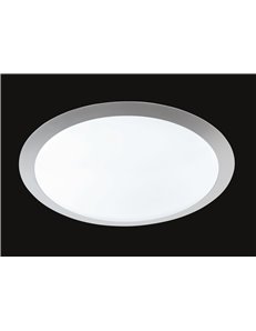 Gonzalo plafoniera led bordo alluminio diffusore plastica Cm 42 Moderno LED