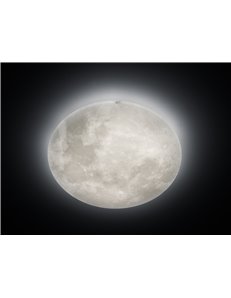 Lunar plafoniera led con fasi lunari regolabili con telecomando multifunzione d. 60cm Moderno LED