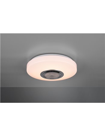 Maia plafoniera led con altoparlante bloutooth e telecomando multifunzione d.30cm Moderno LED