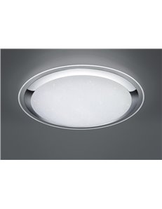 Miko plaf.led tonda effetto cielo stellato dimmer con telecomando luce calda fredda d. 85cm Moderno LED