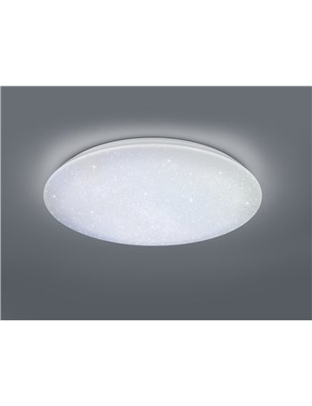 Nagano plaf. Led rotonda acrilico effetto cielo stellato con telecomando Da 3.000k a 5.500k d. 80cm Moderno LED