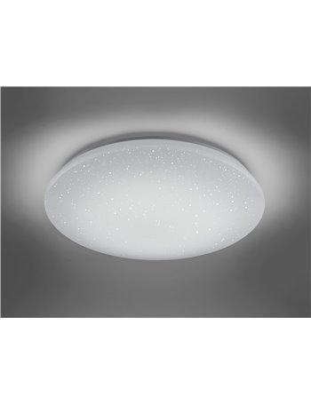 Nalida plafoniera led diffusore bianco effetto cielo stellato con smart control molteplici funzioni "wiz"   d. 74cm Moderno LED