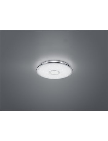 Osaka plafoniera led rotonda effetto cielo stellato con telecomando Da 3.000k a 6.000k d. 42cm Moderno LED