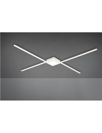 Oxford plafoniera-applique ad  x  bianca l. 102cm Moderno LED