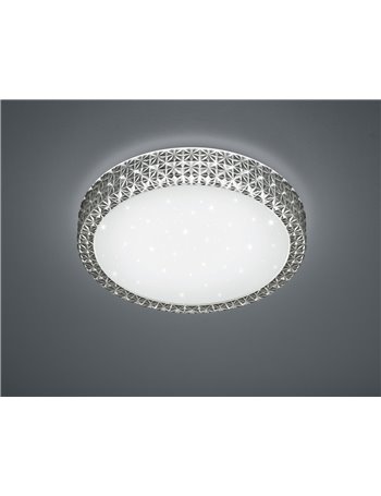 Pegasus plaf.led dimmerabile effetto cielo stellato bordo fume' d.40 Moderno LED