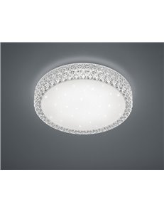 Pegasus plaf.led dimmerabile effetto cielo stellato bordo trasp. D.40 Moderno LED