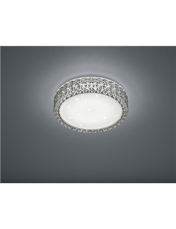 Pegasus plafoniera led effetto cielo stellato bordo fume' d.28 Moderno LED