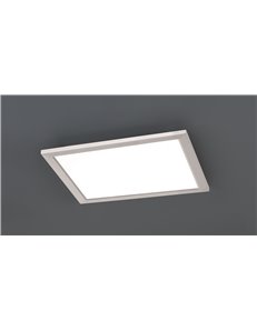 Phoenix plafoniera led quadrata dimmerabile acciaio diff. Bianco 30x30 Moderno LED