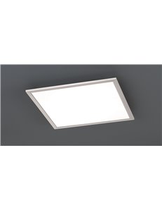 Phoenix plafoniera led quadrata dimmerabile acciaio diff. Bianco 45x45 Moderno LED