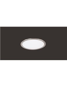 Phoenix plafoniera led tonda dimmerabile acciaio diff. Bianco d. 30 Moderno LED