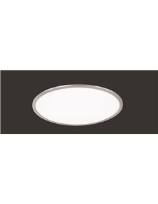 Phoenix plafoniera led tonda dimmerabile acciaio diff. Bianco d. 62 Moderno LED