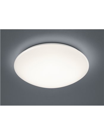 Pollux plafoniera led con sensore di movimento diffusore metacrilato bianco ip44 d. 40cm Moderno LED