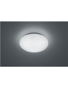 Putz plafoniera led tonda diffusore metacrilato effetto cielo stellato d. 40  Moderno LED