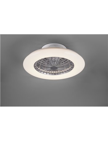 Stralsund ventilatore e plafoniera led con effetto cielo stellato con telecomando multifunzione regolazione intensita' e tempera