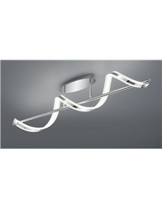 Sydney plafoniera led cromata dimmerabile l. 100 Moderno LED