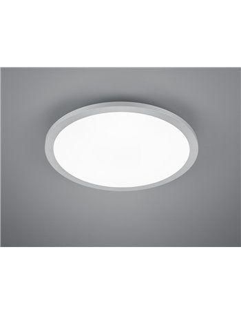 Tiberius plafoniera led rotonda bordo alluminio d. 40cm Moderno LED