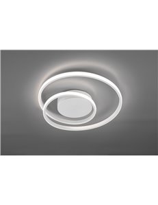 Zibal plafoniera led spirale bianca con regolazione intensita' interruttore d.40cm Moderno LED 2
