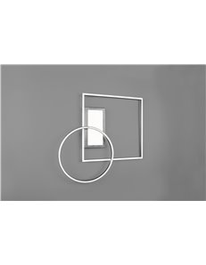 Downey plafoniera led acciaio satinato con snodo regolabile e telecomando multifunzione l. 85cm Moderno LED