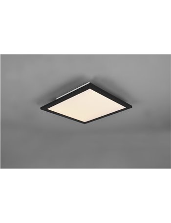 Alpha plafoniera led quadrata bordo nero 30x30 Moderno LED