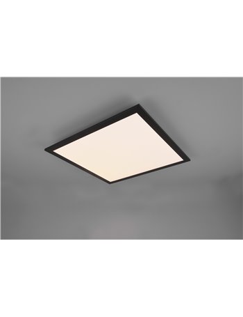 Alpha plafoniera led quadrata bordo nero 45x45 Moderno LED