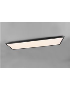 Alpha plafoniera led rettangolare bordo nero 120x30 Moderno LED