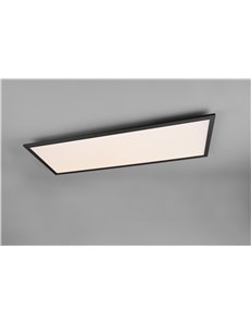 Alpha plafoniera led rettangolare bordo nero 80x30 Moderno LED