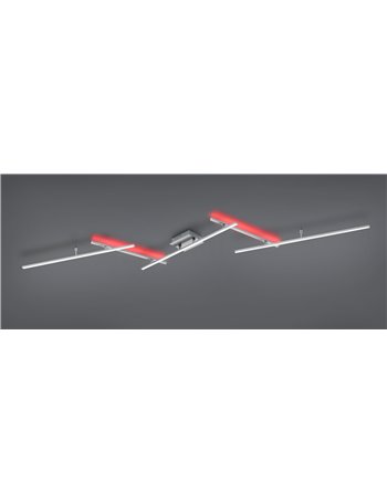 Arvin plafoniera led bacchette orientabili acciaio retro-illuminata rgb con telecomando multifunzione l. 245cm Moderno LED