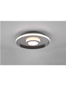 Ascari h2o plafoniera led cromo con dimmerazione con interruttore ip44 d.40,3cm Moderno LED
