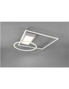Downey plafoniera led bianca con snodo regolabile e telecomando multifunzione l. 85cm Moderno LED 2