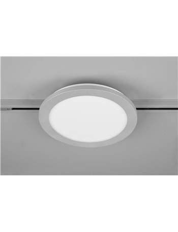 Duoline camillus plafoniera led bordo alluminio d.26cm Moderno LED