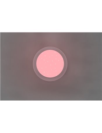 Frodeno h2o plafoniera led stellata rgb con telecomando multifunzione bordo trasparente ip44 d. 35cm  Moderno LED