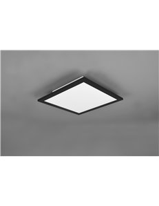 Gamma plafoniera led quadrata bordo nero con telecomando multifunzione 45x45 Moderno LED