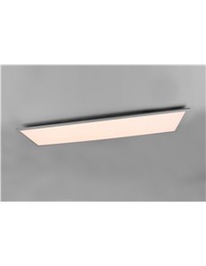 Gamma plafoniera led rettangolare bordo alluminio con telecomando multifunzione 120x30 Moderno LED