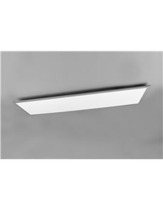 Gamma plafoniera led rettangolare bordo alluminio con telecomando multifunzione 120x30 Moderno LED 2