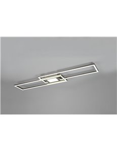 Ganado plafoniera led rettangolare acciaio retro-illuminata rgb con telecomando multifunzione l. 110cm Moderno LED 2