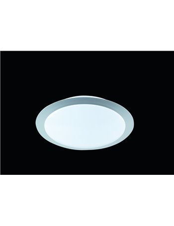 Gonzalo plafoniera led bordo alluminio diffusore plastica  Cm 30 Moderno LED