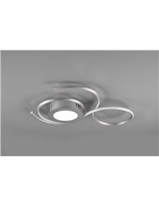 Jive plafoniera led acciaio satinato con telecomando multifunzione l.50cm Moderno LED
