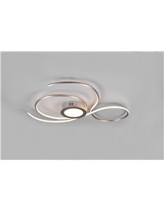 Jive plafoniera led acciaio satinato con telecomando multifunzione l.80cm Moderno LED 2